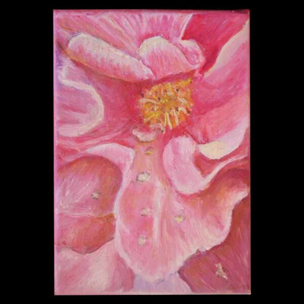 Oil on canvas floral oil painting