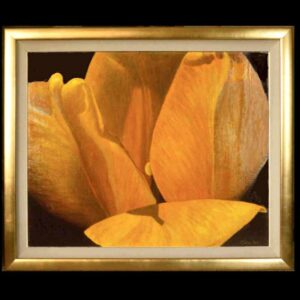 Oil on canvas entitled Tulip Prayer by Carol Sakai