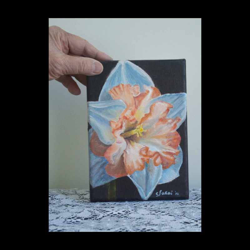 oil on canvas 5x7 painting by Carol Sakai