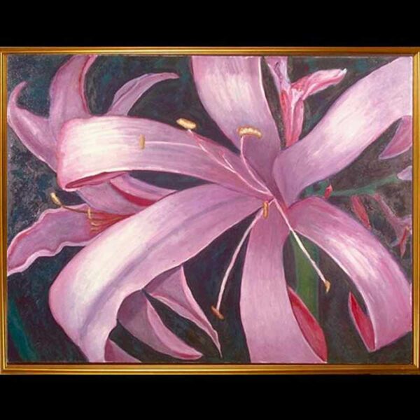 Oil on canvas, larger than life, entitled Swirling