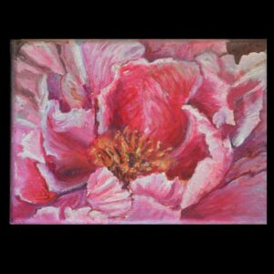 Oil on canvas, Unfolding by Carol Sakai